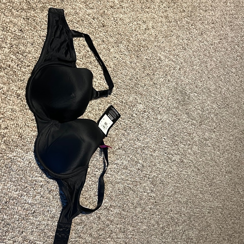 Black front adjustable straps bra 36 DD